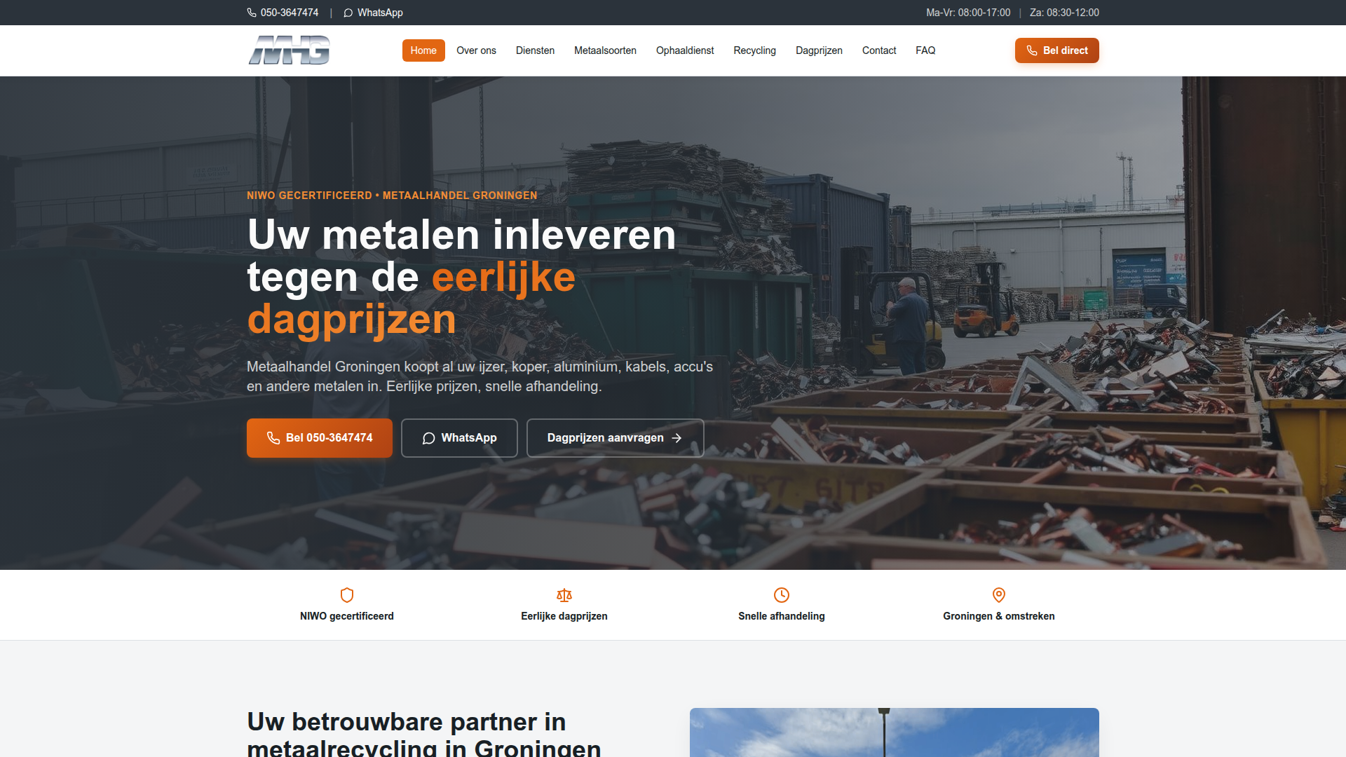 Metaalhandel Groningen: Full-service recycling platform